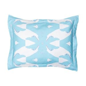 Laura Park Blue Palm Standard Pillow Sham